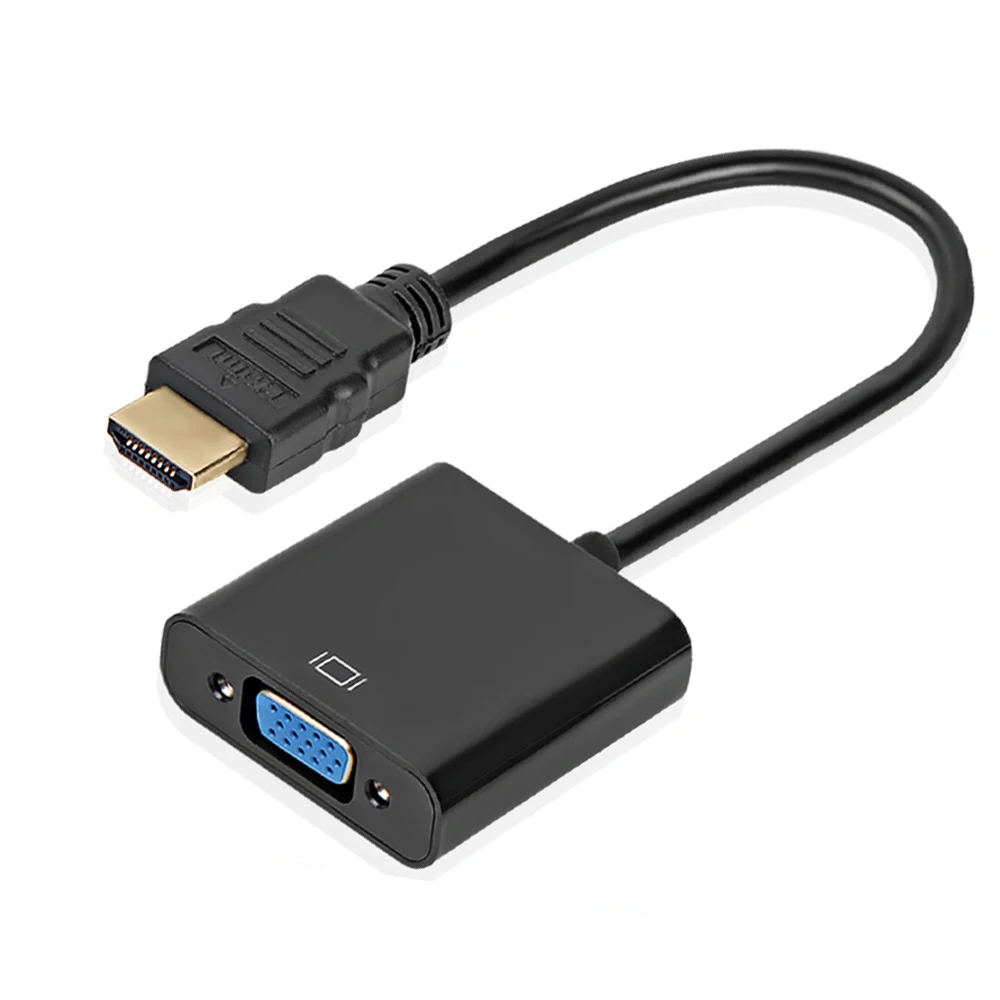 Адаптер hdmi-vga штекерным конвертер с разъемом адаптер 1080 P цифро аналоговый аудио-видео для PS4 портативных ПК для планшета телевизора