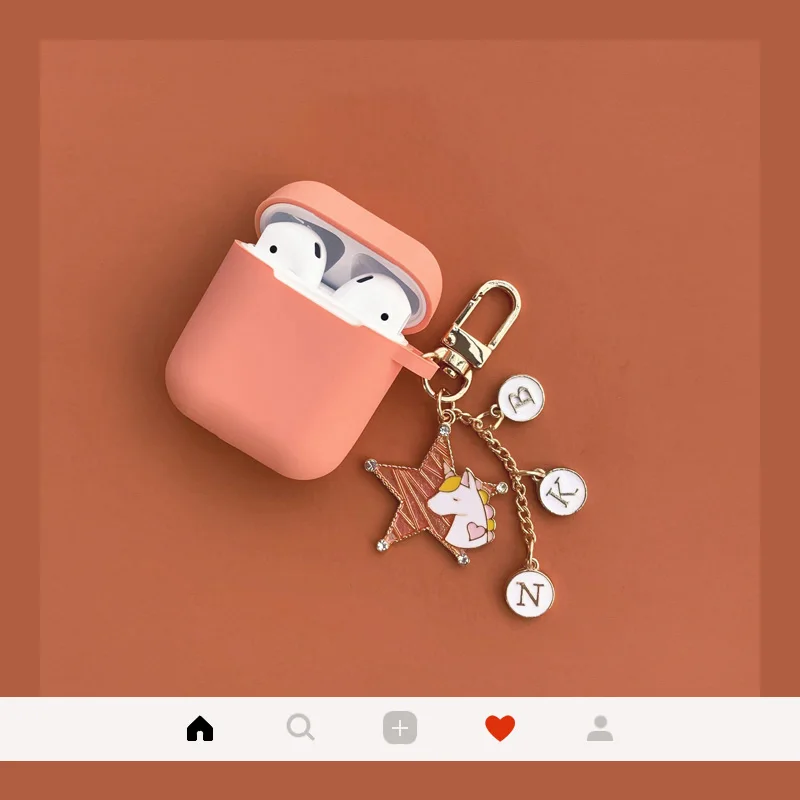 Эксклюзивный силиконовый чехол с единорогом на заказ для Airpods 2 Чехол аксессуары