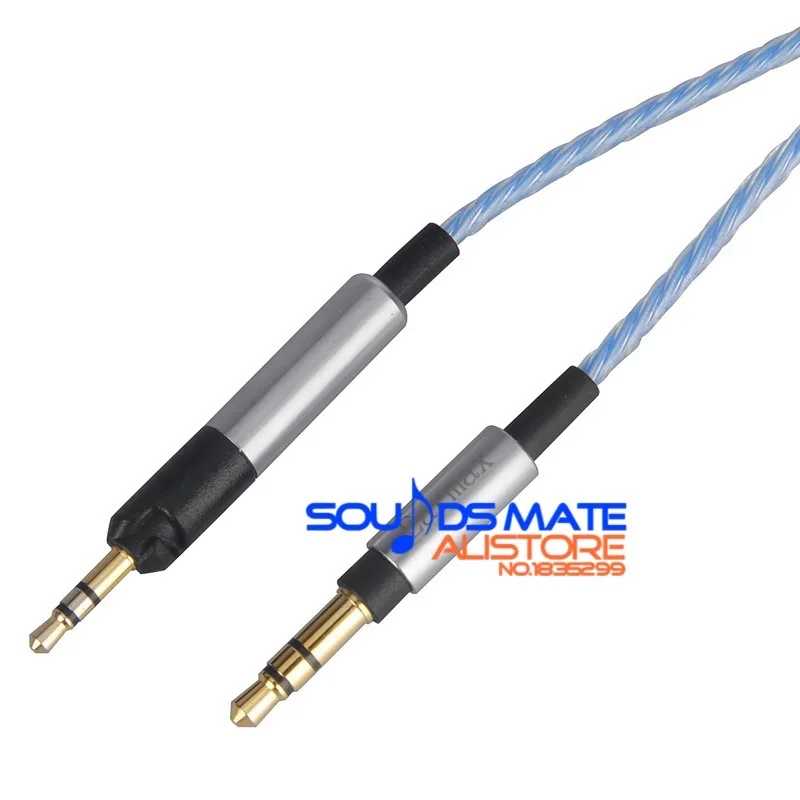 Обновление посеребренный HIFI кабель для аудио Technica ATH-M50x ATH-M40x DJ наушники 3 цвета выбрать
