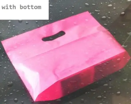 Colorful Blue Pink Plastic gift bag with handle Handle plastic shopping wedding party | Дом и сад