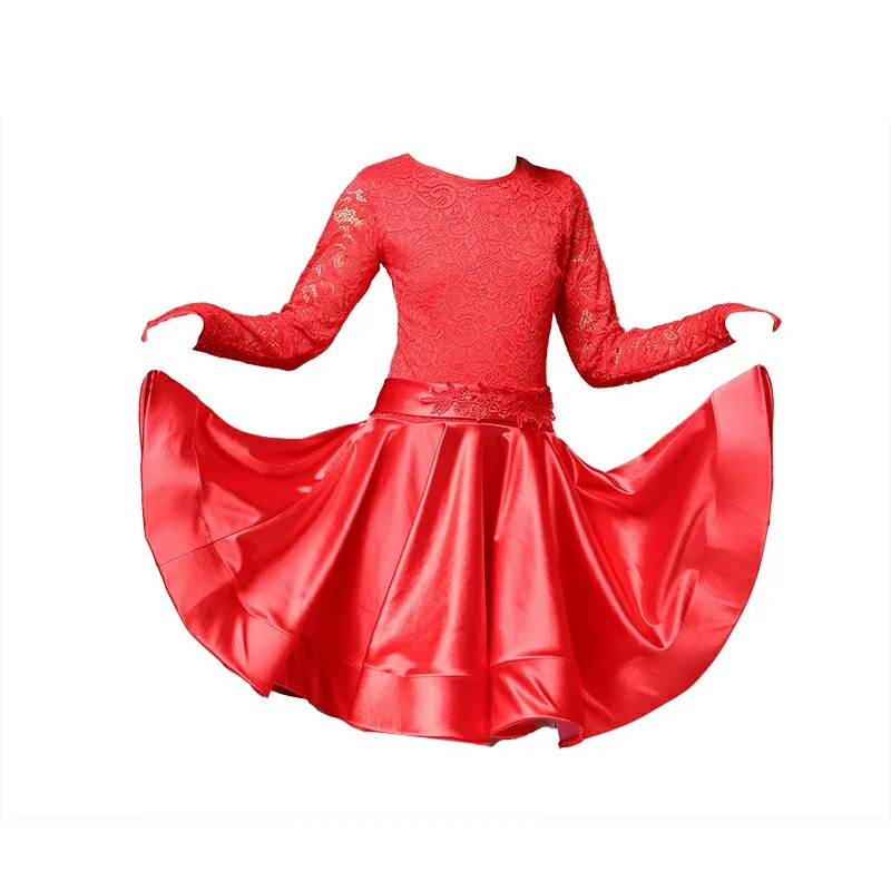 

2019 New Latin Dance Dress Girls Ballroom Rumba Salsa Cha Cha Samba Competition Dancewear Stage Perform Dresses 5 Colors DWY1541