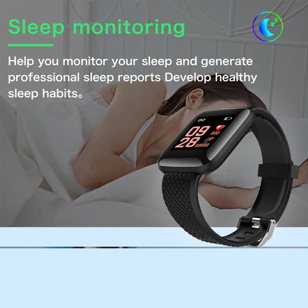 BINSSAW New Smart Watch Men Women Heart Rate Monitor Blood Pressure Fitness Tracker Smartwatch Sport voor ios Android telefoon
