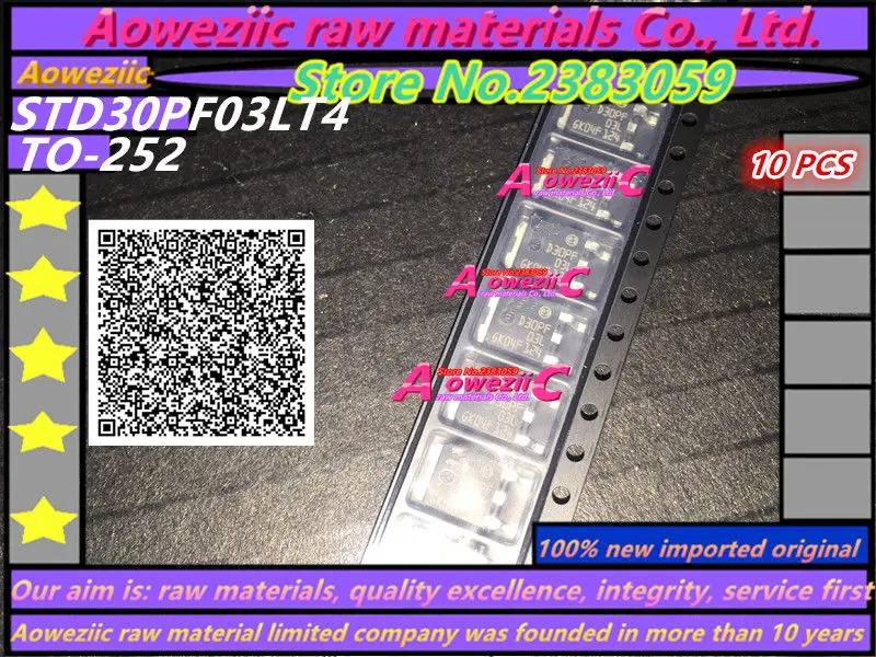 Aoweziic 100% new imported original   D30PF03L  STD30PF03LT4  TO252  MOS  FET  P channels