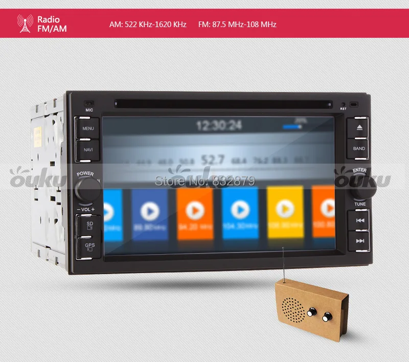 Бесплатный Камера Заднего Вида 2 Два Дин Автомобильный DVD GPS автомобиля Радио