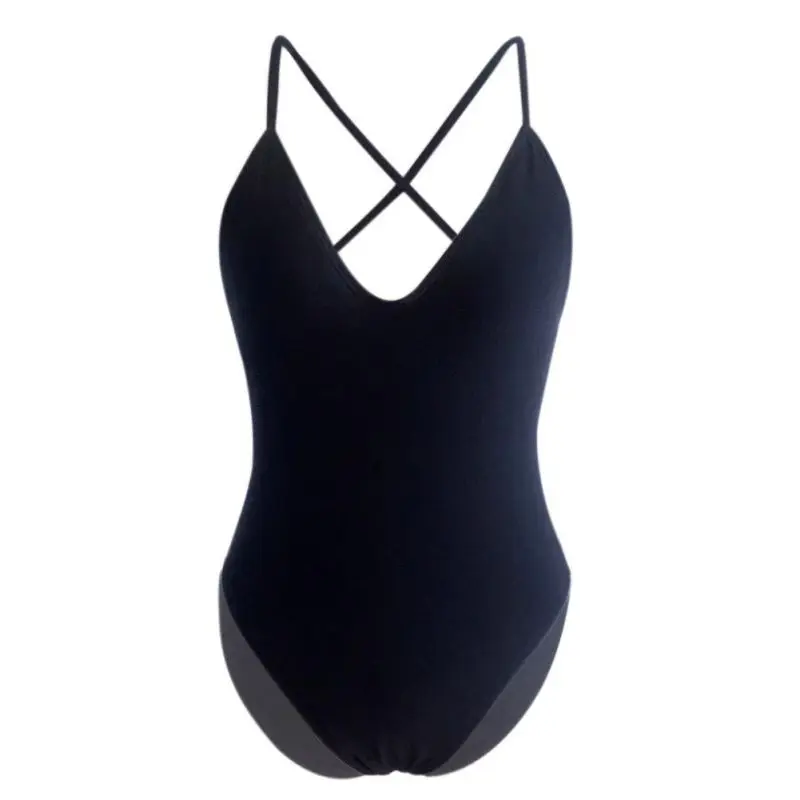 Женский купальник однотонные цельные костюмы сексуальный цельный с высоким