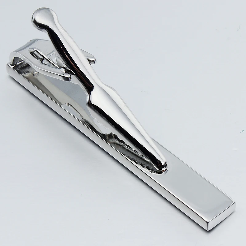 Серебряный зажим для галстука мужчин показывает благородную и элегантную