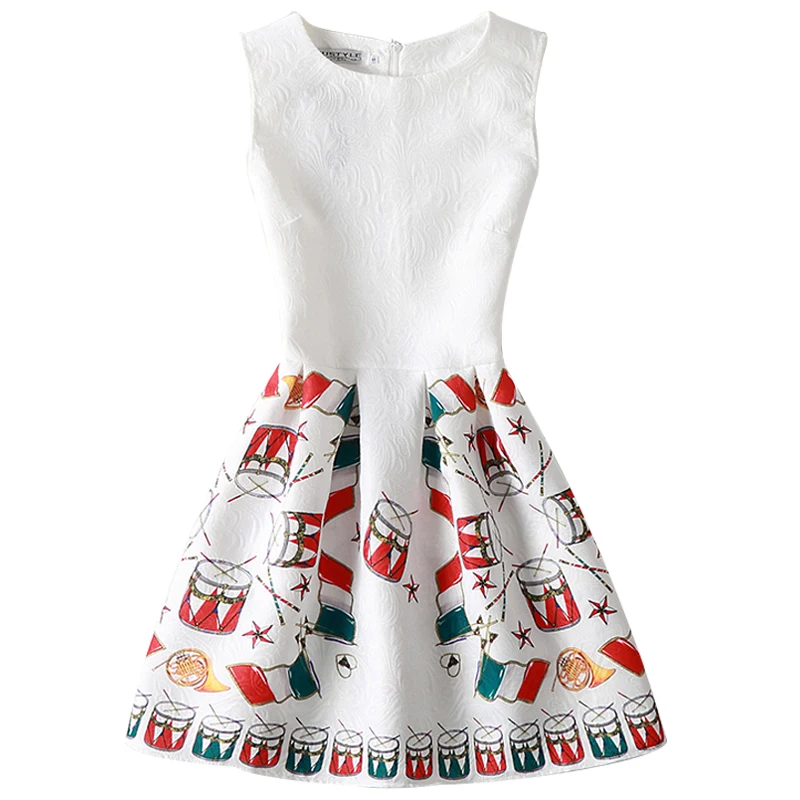 Обувь для девочек 'платье 2018 летние платья принцесса Повседневные принты узор