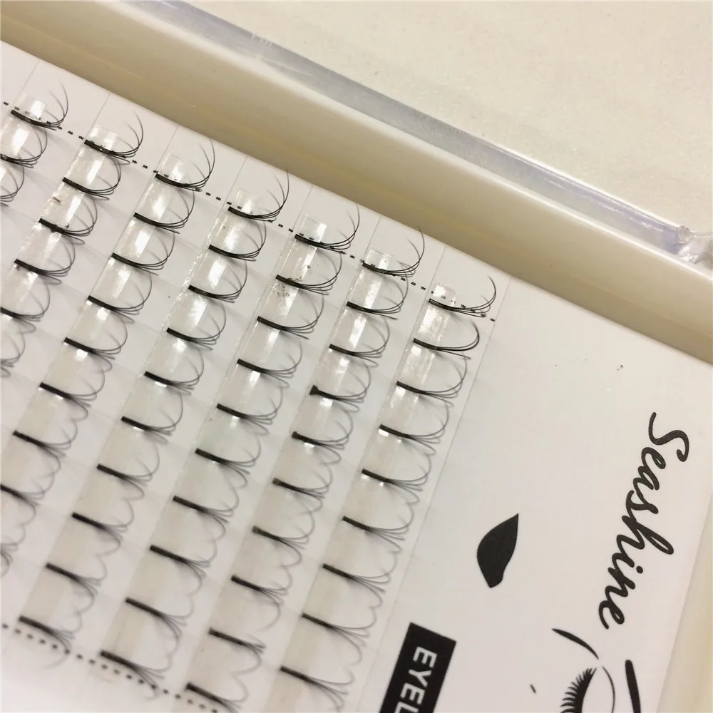 4D Long Stem Premade Fans Eyelashes Extension Soft Handmade Russian Volume Lashes Natural Free Shipping | Красота и здоровье