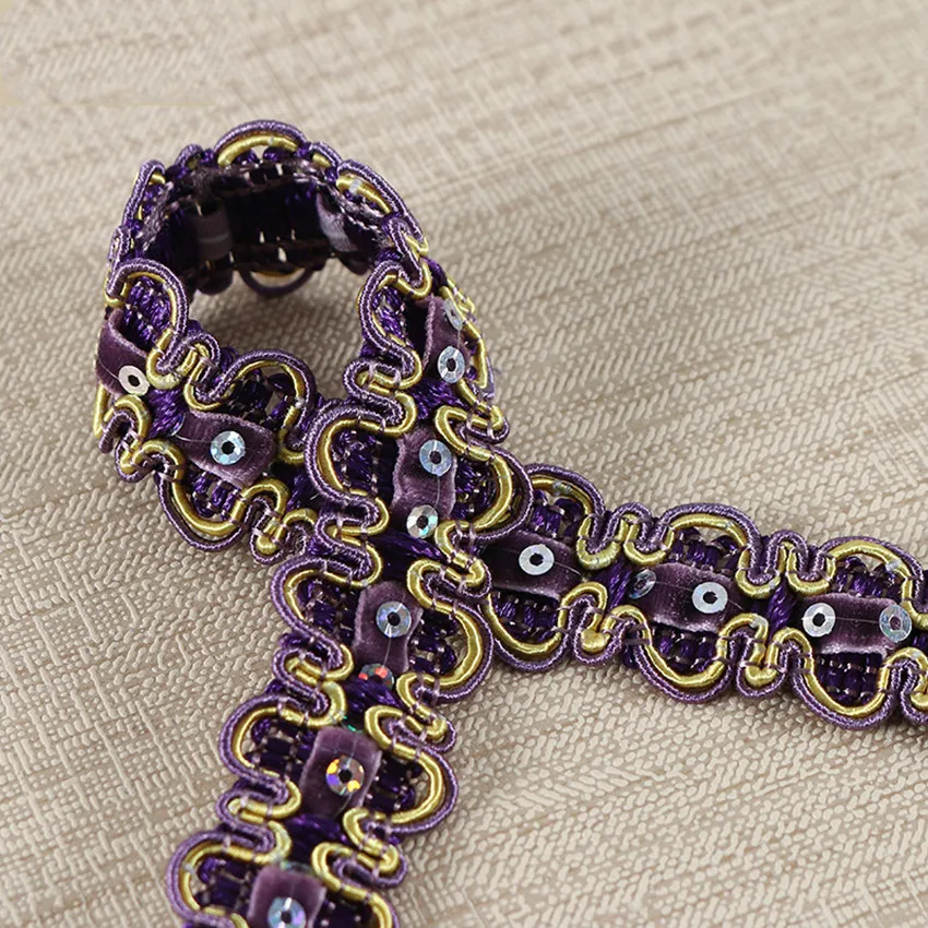 15 м/лот 2 5 см широкие блестящие кружевные занавески с отделкой лампа для одежды