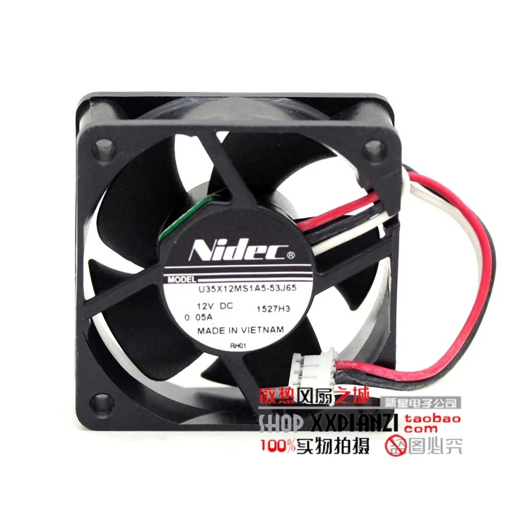 Новый оригинальный для Nidec U35X12MS1A5 53J65 12V 0.05A 3510 бесшумный вентилятор охлаждения|silent