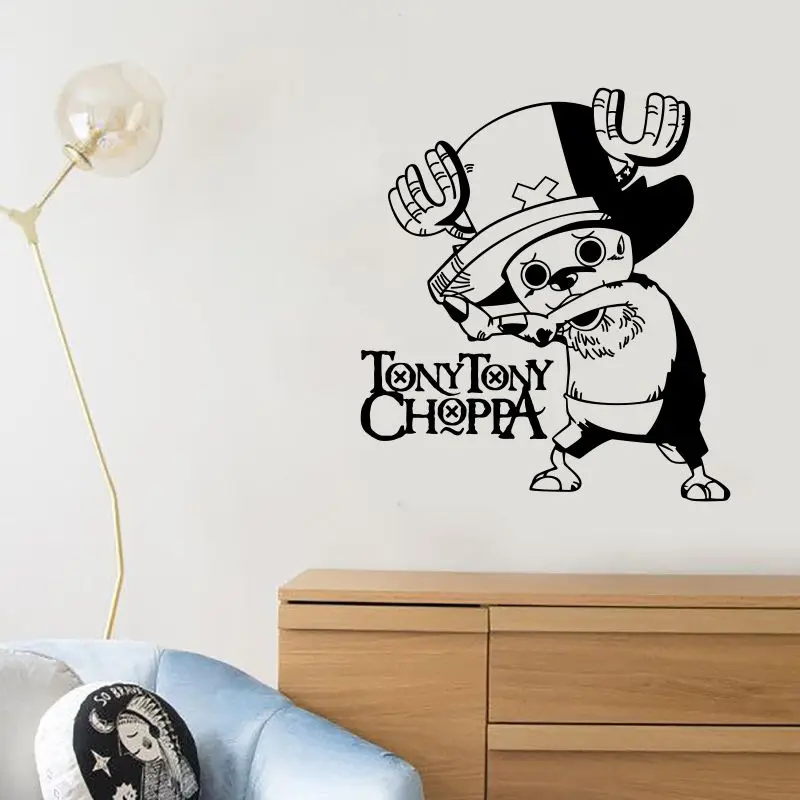 Tony Chopper-настенная наклейка-Комиксы и анимация наклейка с логотипом виниловые
