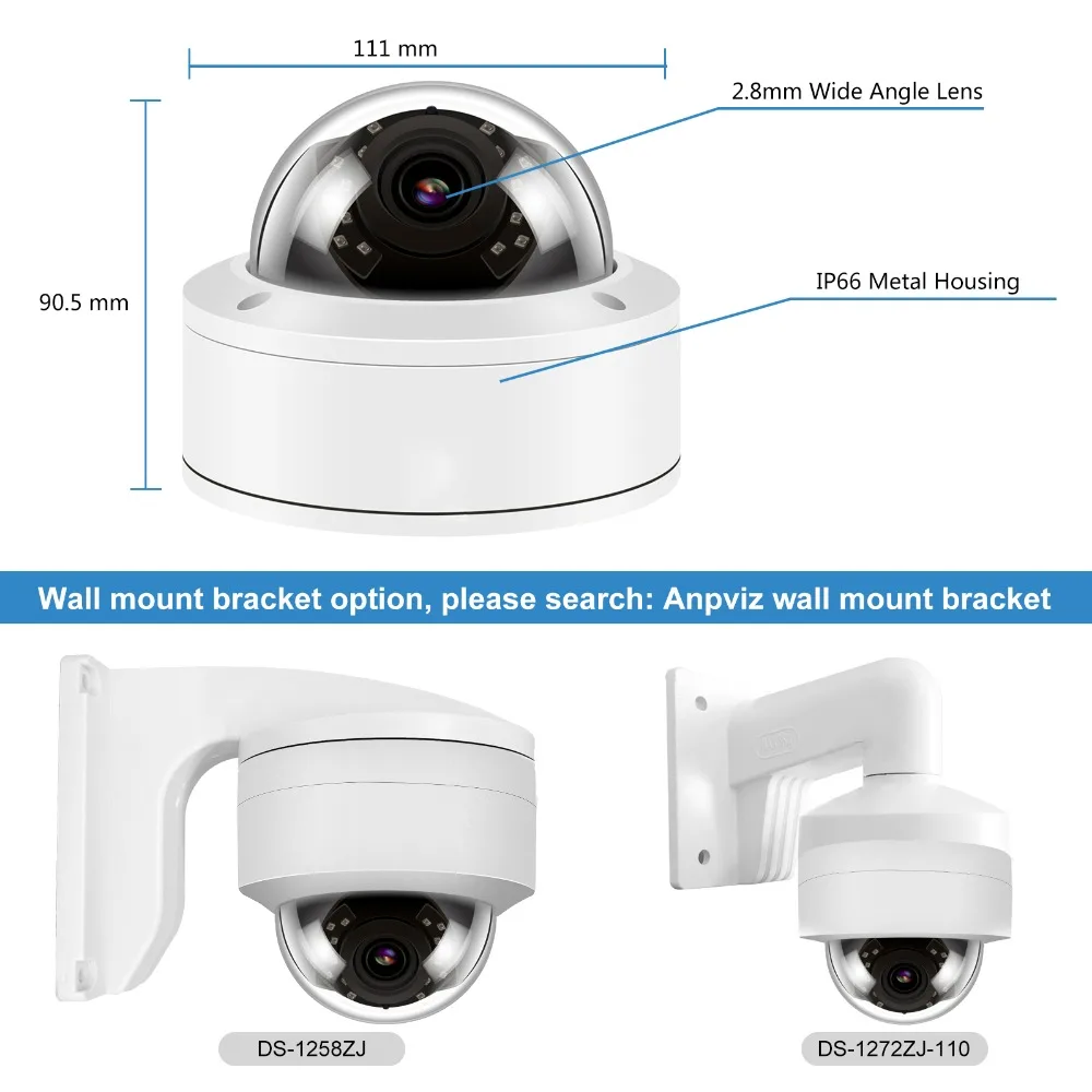 Hikvision Совместимость 3MP купольная IP камера POE IPC-D230W наружная Водонепроницаемая ИК 30 М камера видеонаблюдения