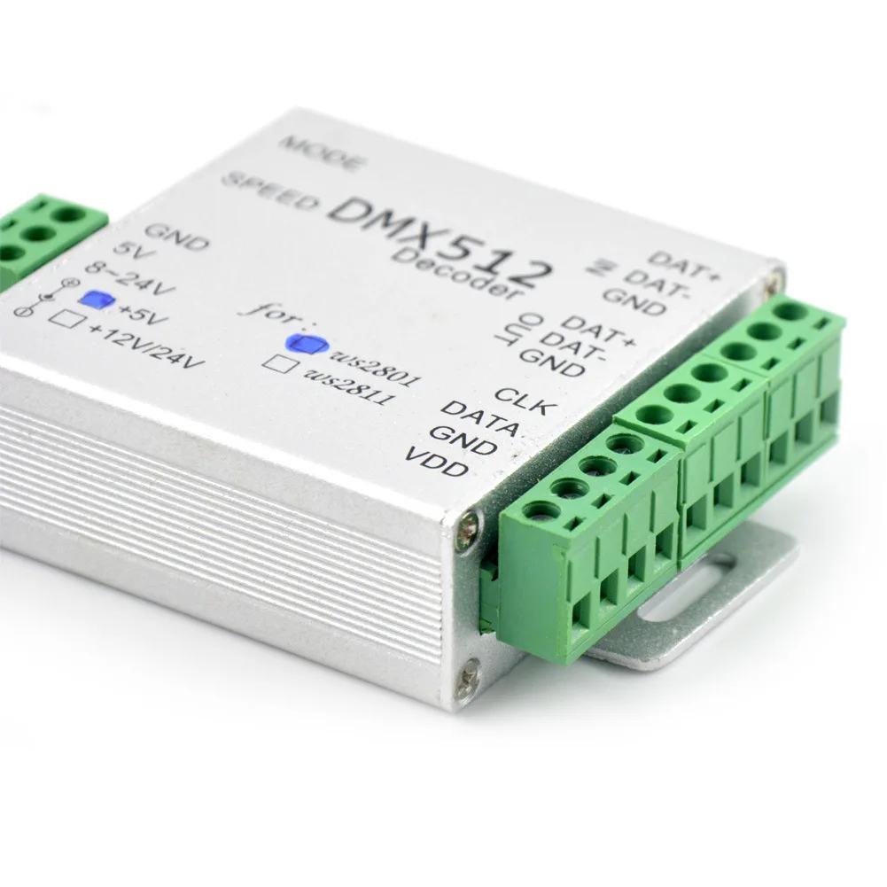 Декодер DMX512 серии WS2801 WS2811 светодиодный драйвер постоянного тока IC 5 В 12