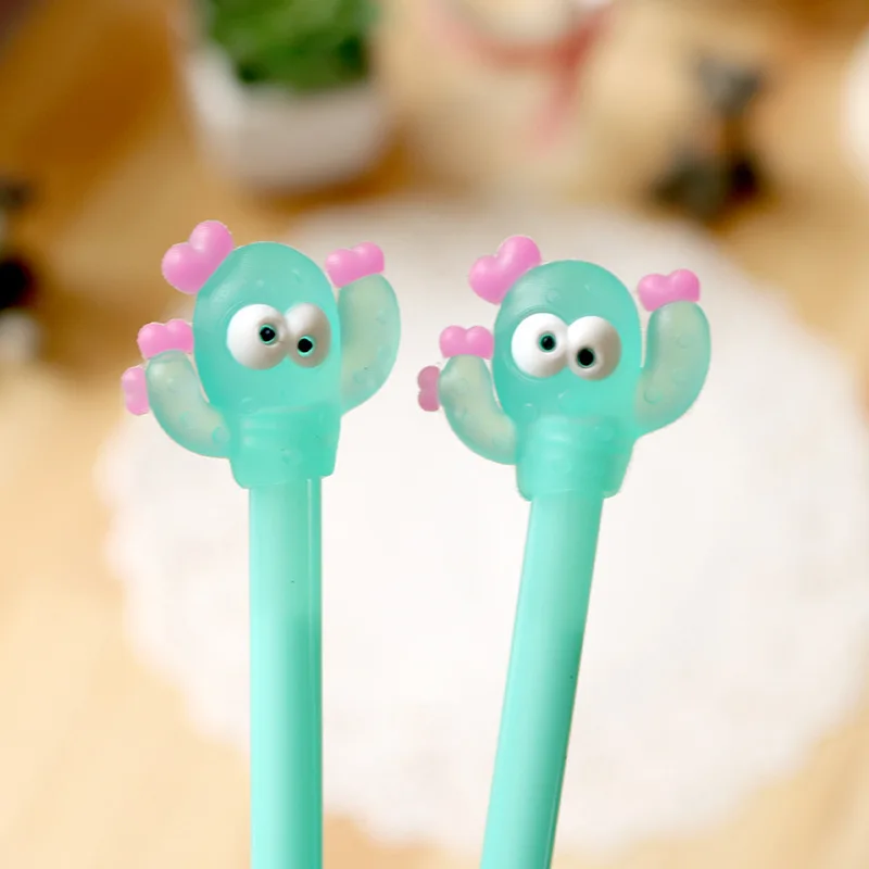 Завод кактус мягкие резиновые гелевые ручки кавайные канцелярские