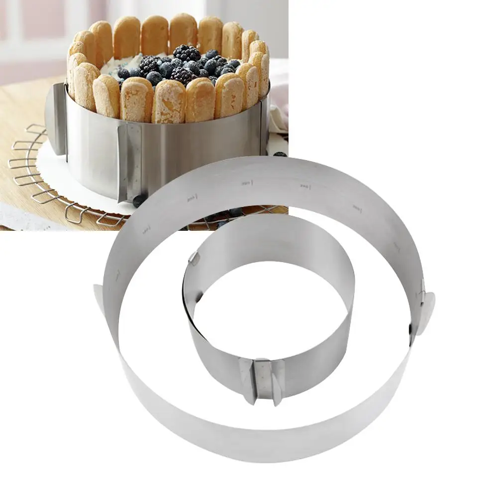 Горячая продажа 1 шт. выдвижной круглый мусс из нержавеющей стали кольцо