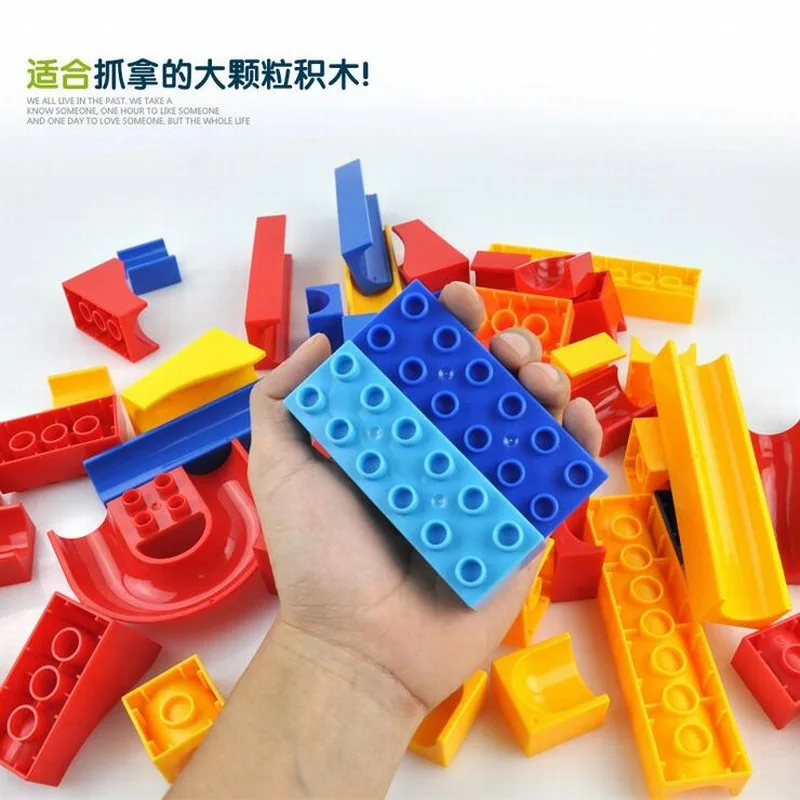 Забавный конструктор сделай сам гоночный лабиринт шарики трек строительные