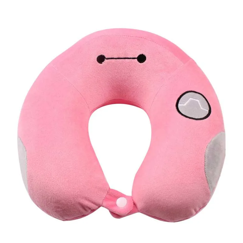 White Pink Память хлопок u-образная подушка мультфильм для путешествие самолет Сиеста офис шеи массаж подголовник автомобиля мягкий домашний текстиль Подушка - Цвет: White Pink