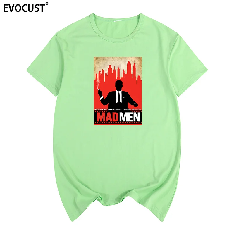 Mad Men TV Show Inspired Poster Don Draper Summer print T-shirt Cotton T shirt New women TEE | Мужская одежда