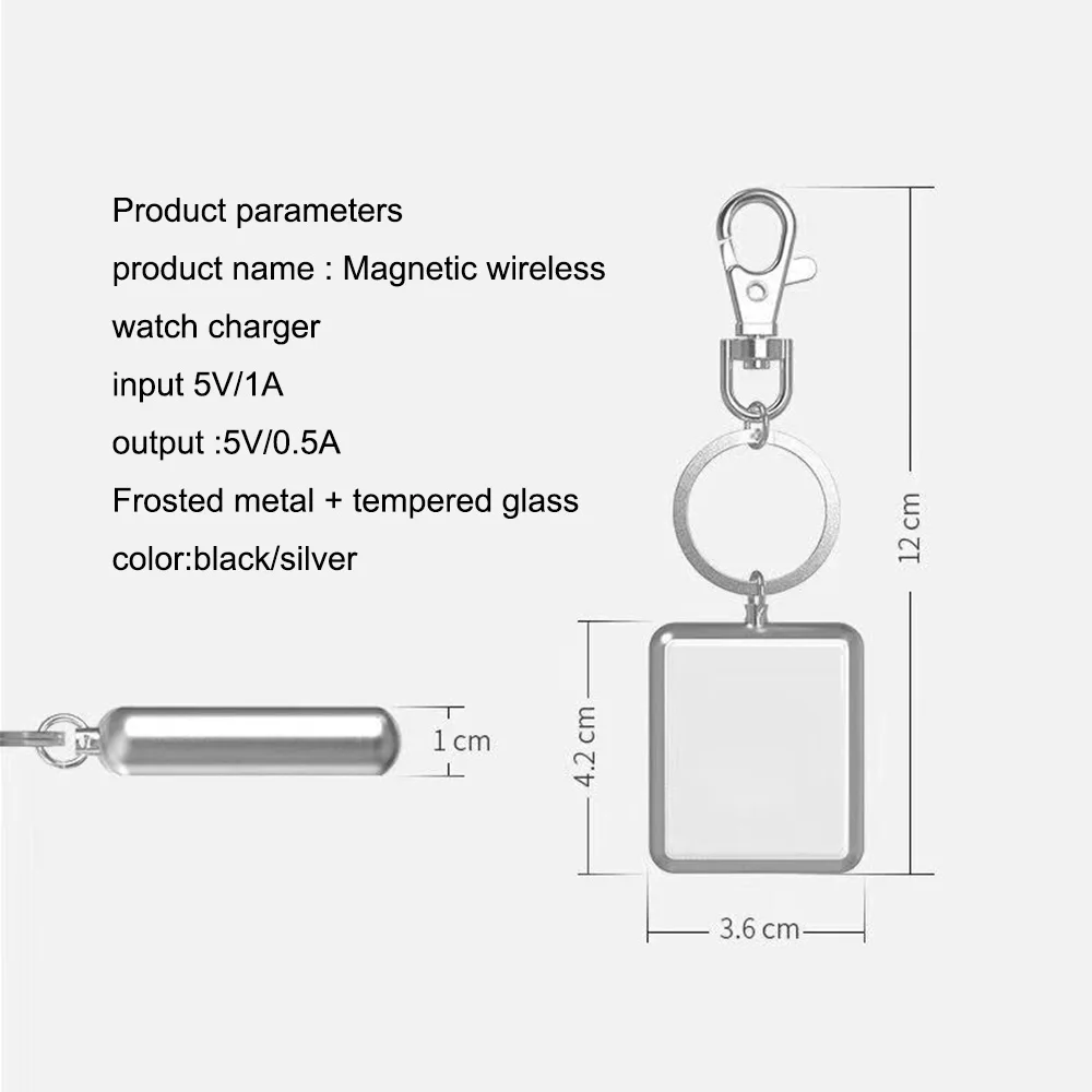 Беспроводное зарядное устройство для IWatch серии 4 3 2 1 Металл+ закаленное стекло Магнитная Беспроводная Быстрая зарядка портативный для Apple Watch 2 3 4
