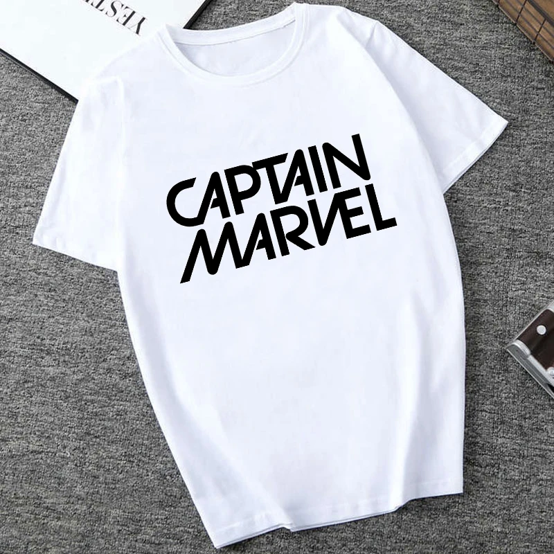 Женская футболка с коротким рукавом Marvel белая Повседневная изображением