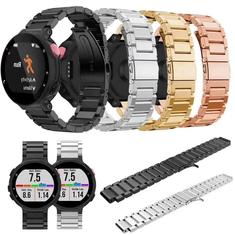 Ремешок для часов из нержавеющей стали Garmin Forerunner 235/630/620/735 мужской/женский