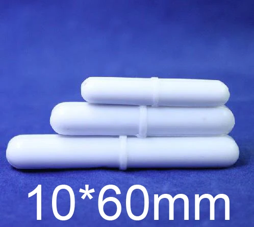 10 мм x 60 политеф PTFE с полимерным покрытием. Магнитные Octagon Shaped.Stir стержни