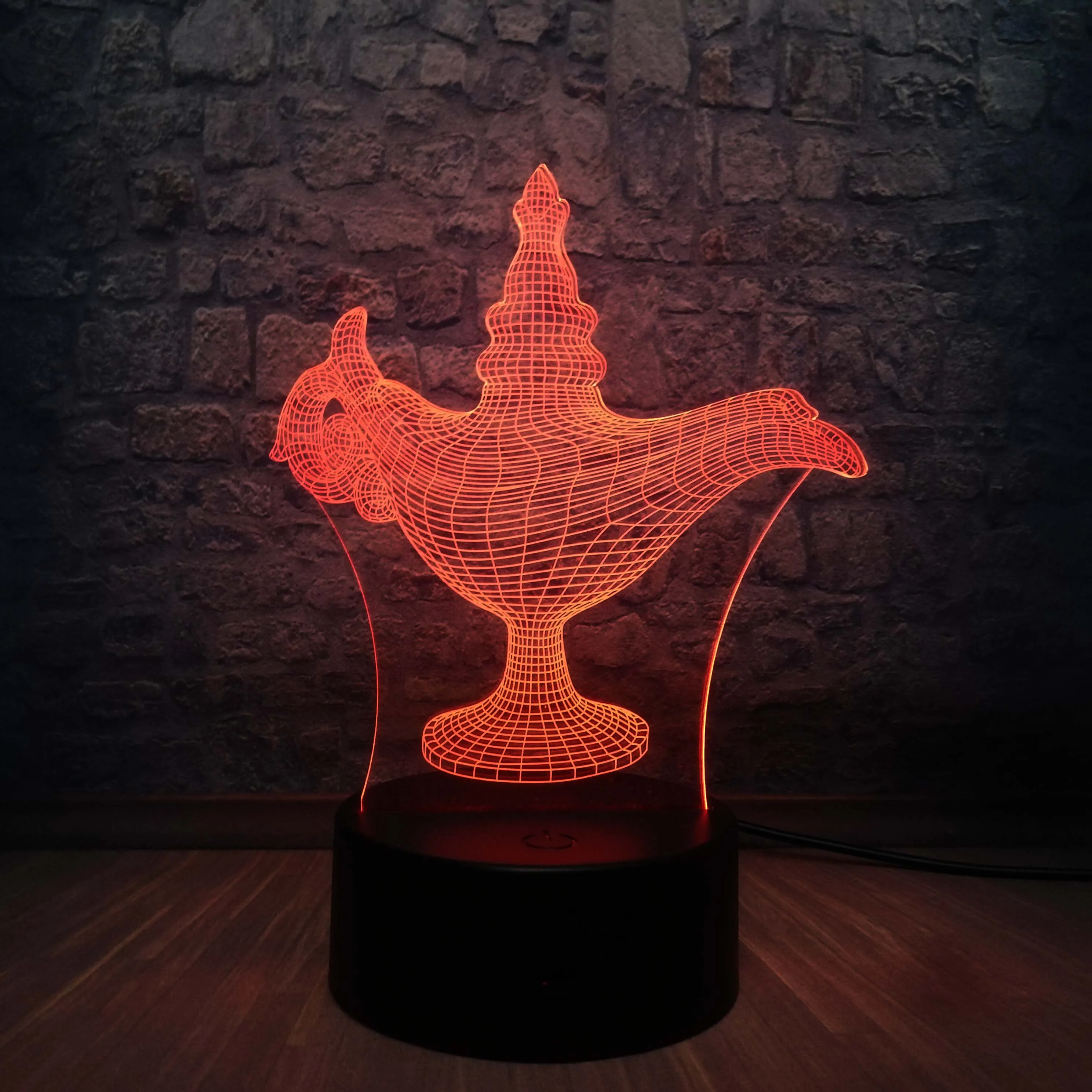 2018 классика мультфильм мифы Аладдин чудесная Магия 3D светодиодный USB лампа