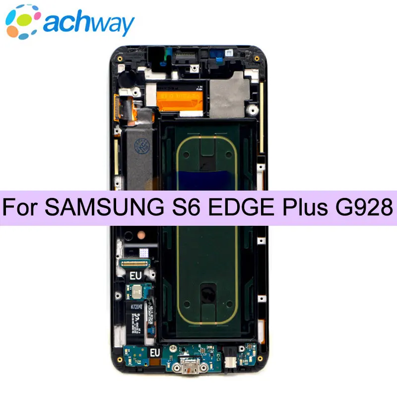 

ЖК-дисплей 5,7 "FHD для SAMSUNG GALAXY S6 EDGE Plus G928 G928F, сенсорный экран с цифровым преобразователем для Samsung S6 Edge Plus, ЖК-дисплей Edge + Замена