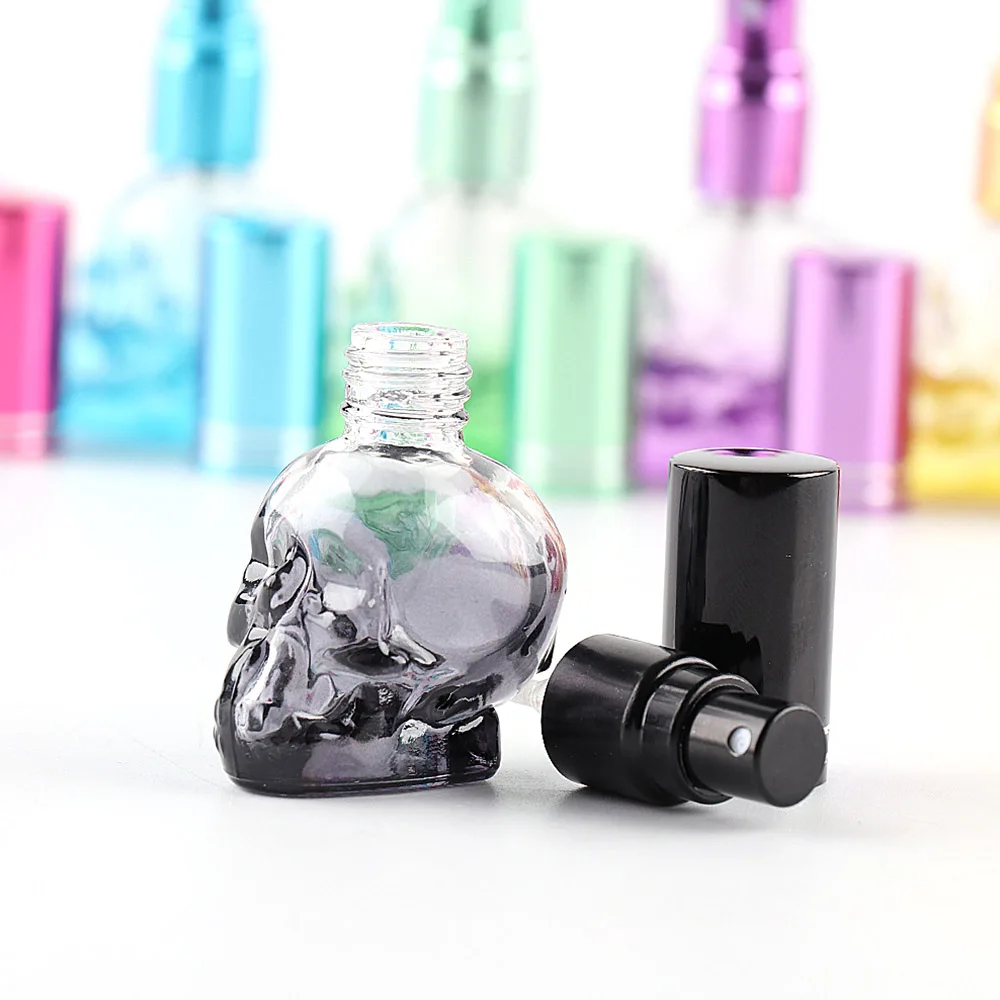 Косметический распылитель в форме скелета портативный стеклянный многоразовый