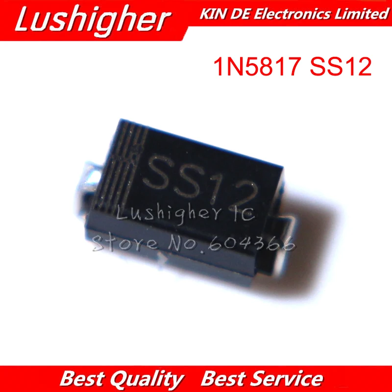 100PCS 1N5819 SS14 1N5822 SS34 SR160 SS16 1N5817 SS12 SR1100 SS110 SR360 SS36 SR240 SS24 SR2100 SS210 SS310 SMA Rectifier Diode |