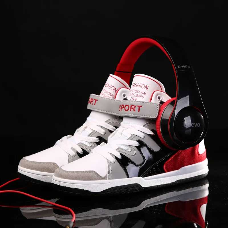 Уличные спортивные баскетбольные кроссовки для мужчин с высоким берцем на