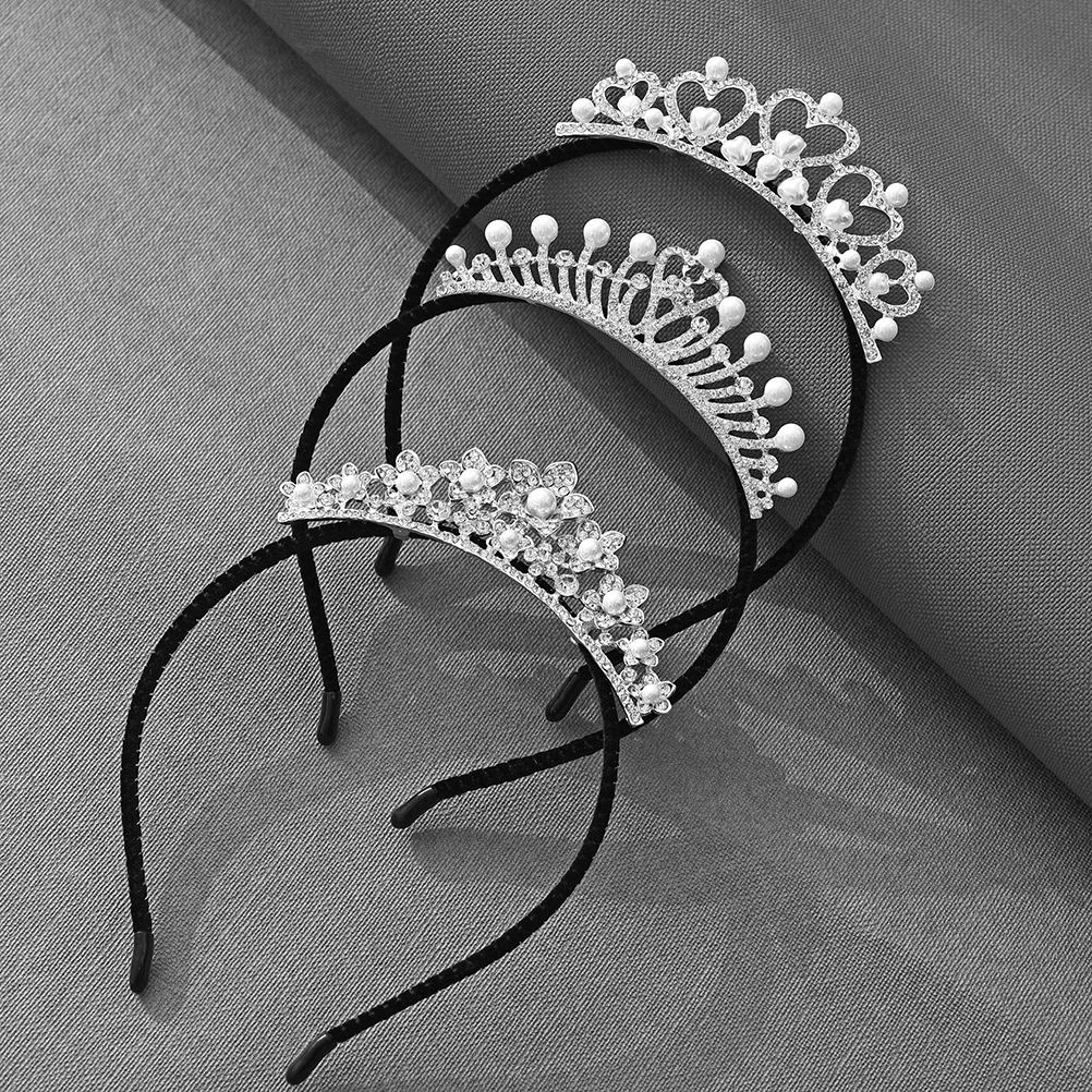 Свадебная тиара с жемчужной короной для невесты и подружки аксессуары волос со
