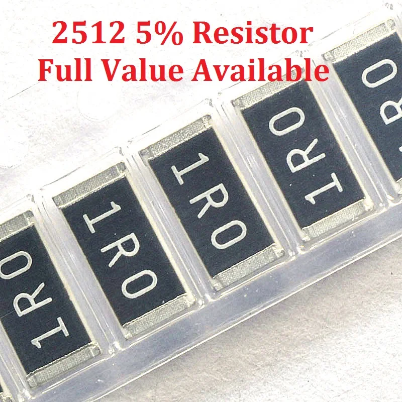 100pcs/lot SMD Chip Resistor 2512 1.6M/1.8M/2M/2.2M/2.4M/Ohm 5% Resistance 1.6/1.8/2/2.2/2.4/M Resistors 1M6 1M8 2M2 2M4