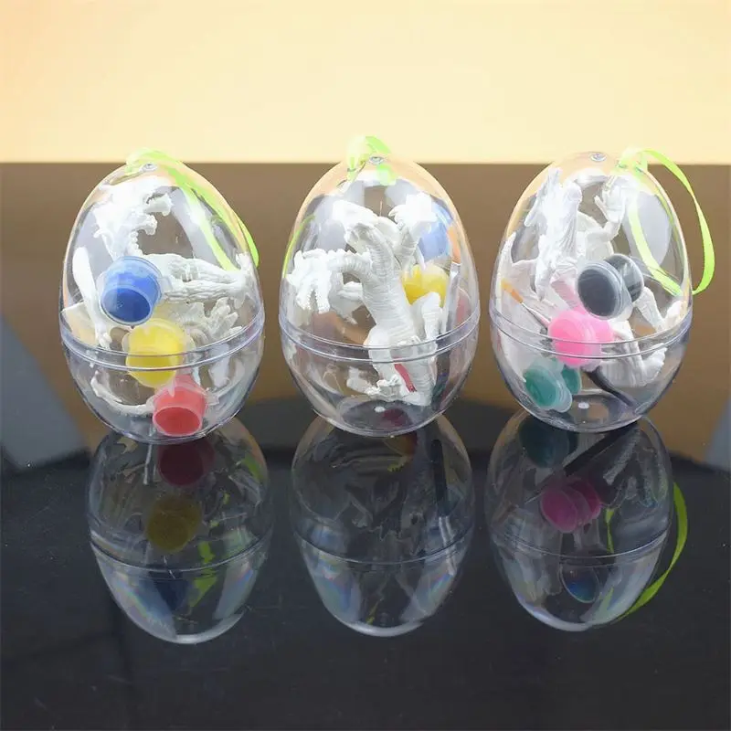 Мини модель динозавра Яйца с щеткой для нанесения пигмента индораптор монстр DIY