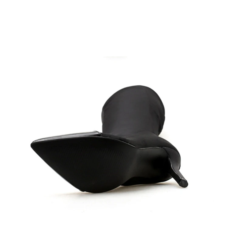 Новые женские сапоги модные высокие из искусственной замши в стиле пэчворк сезон