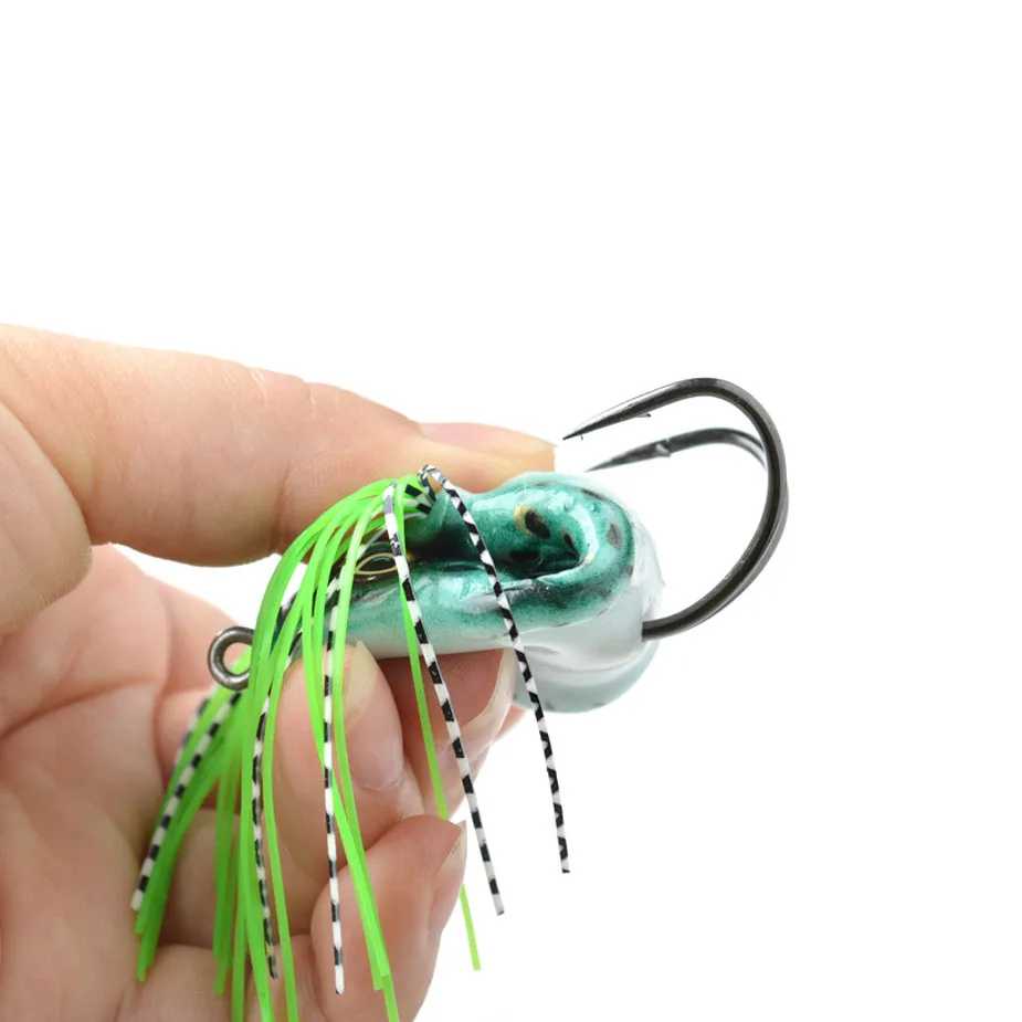 Тома 1 шт. лягушка против насекомых для рыбалки приманки змееголов 40 мм 60 Пластик