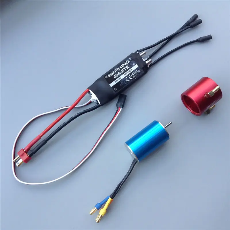 

1PC 2S-3S Water-cooled Two-way 40A Brushless ESC/2440 Brushless Motor/D24mm Water Cooling Jacket for RC Jet Boat Power Kit