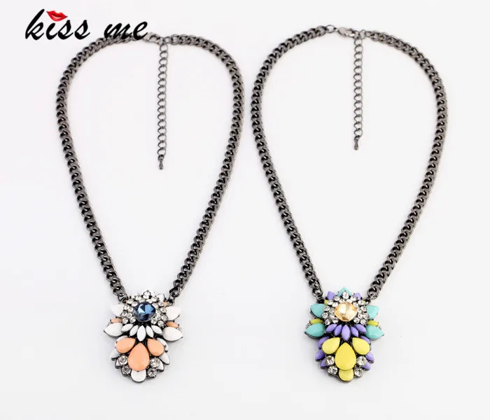 Новые стили бижутерия KISS ME разноцветное Очаровательное ожерелье с подвеской|pendant
