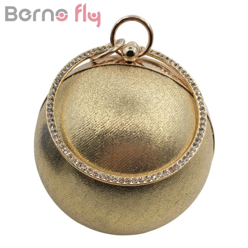 BERNO Fly Candy женские вечерние сумки с бриллиантами и шариками клатч в форме земли