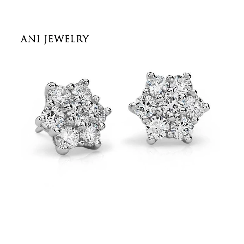 Женские серьги-гвоздики с натуральным алмазом 0 29 карат | Украшения и аксессуары