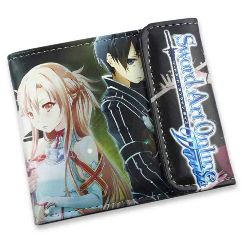 Студенческий мультфильм аниме-кошелек крутой короткий кошелек Sword Art Online/Attack on Titan