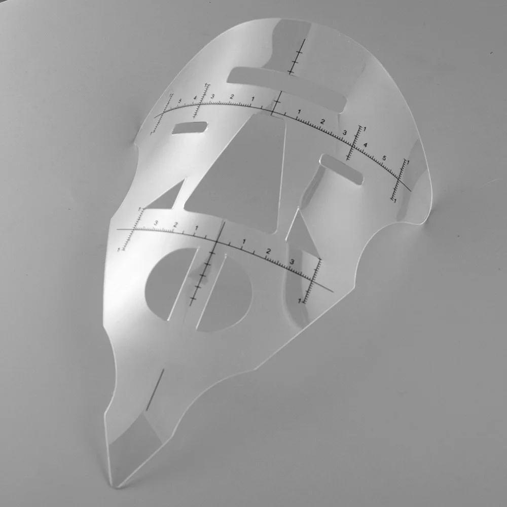 1PC Face Eyebrow Lip Tattoo Measure Stencil Tool Permanent Makeup Guide Ruler Reusable Tools | Красота и здоровье