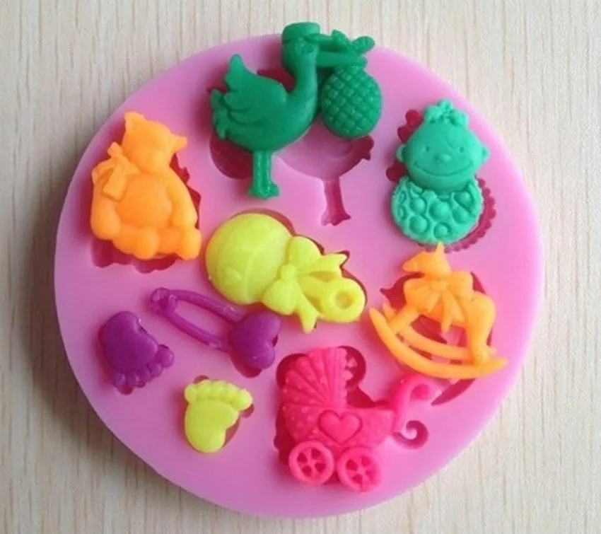 Силиконовая форма для детского праздника мастики торта шоколада украшения
