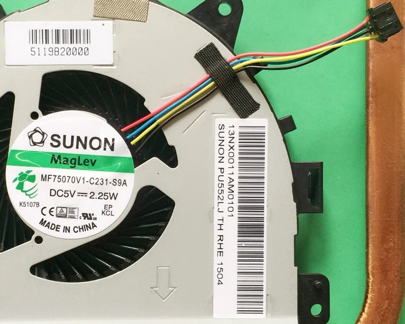 Новинка радиатор ЦП для ноутбука фотомодуль ASUS B500 PU551LD PU551LA Pro551L Pr0551L | Компьютеры и