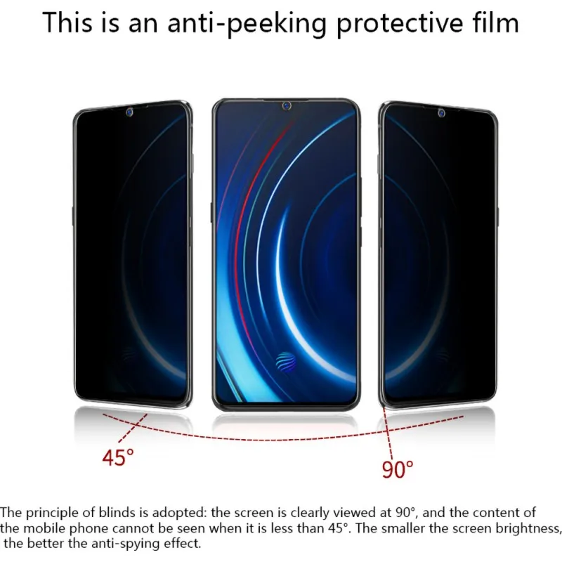 Антибликовая Защитная пленка для One Plus 7/One 7 Pro полноэкранный антикражный 2.5D