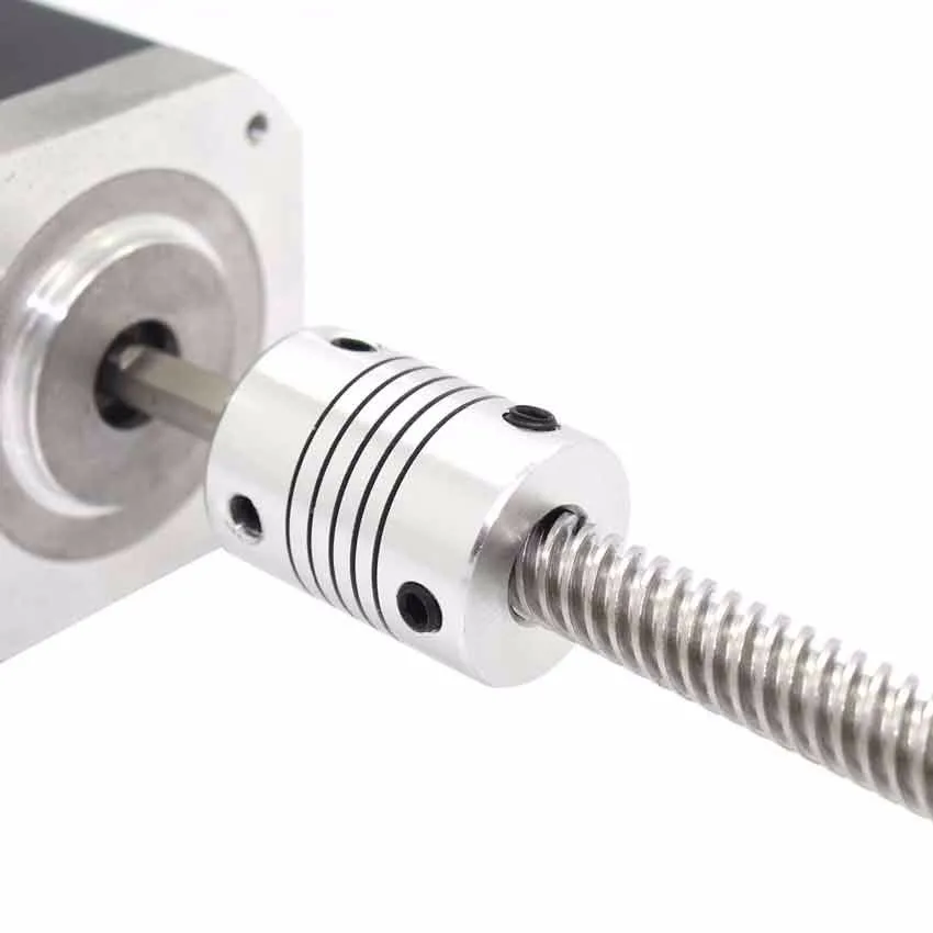 Винт ходовой диаметр 8 мм расстояние винта 2 резьба 12 длина 100 трапециевидный винт