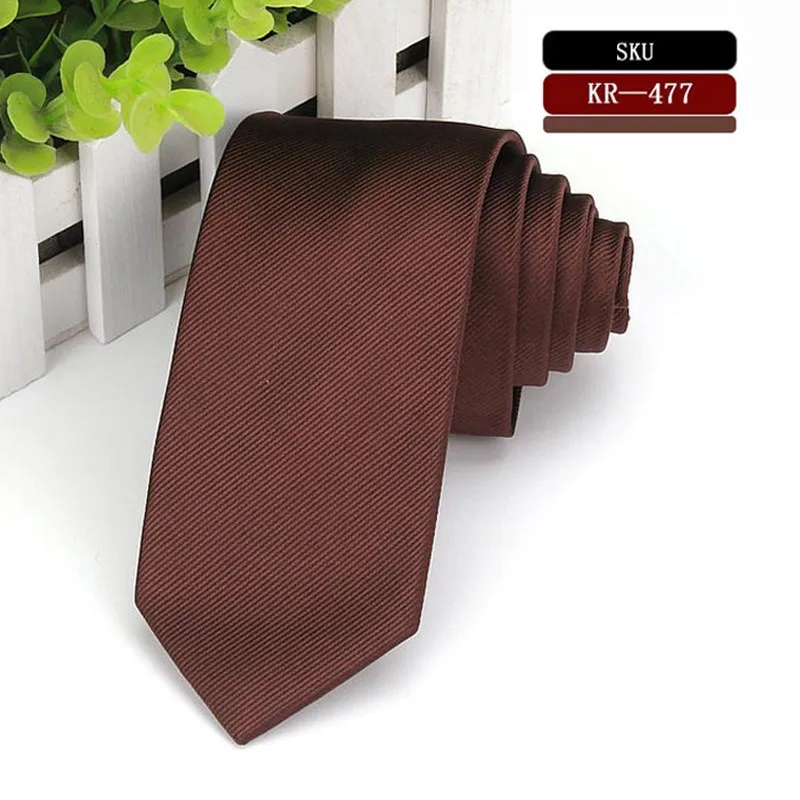 KR456-477, 6 см, брендовые, полиэфирные, шелковые галстуки, мужские, тонкие, обтягивающие, узкие, костюмы, галстук, однотонный, желтый, красный, темно-синий, фиолетовый, вечерние галстуки
