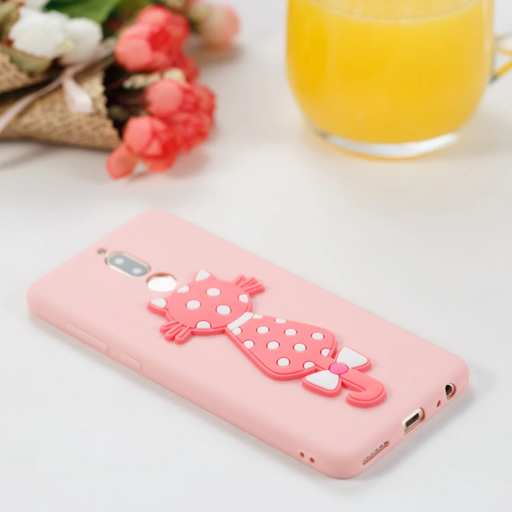 3D Cartoon Cat Soft Case for Huawei Mate 10 Lite Cover Coque Silicone Cute Fundas 5.9&quot |