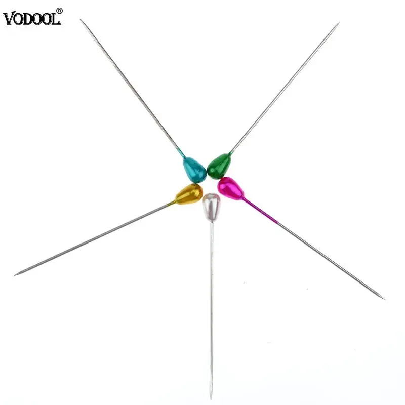 VODOOL 50 шт. 1,57 тканевые нажимные шпильки для большого пальца, металлические самодельные прямые штифты для шитья бисера, штифты для игл, штифты для шариковой головки, офисные принадлежности для дома