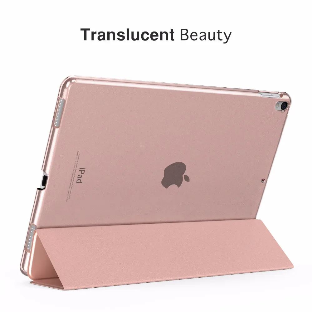 Тонкий легкий умный чехол подставка для iPad Pro 12 9 прозрачный матовый защитный